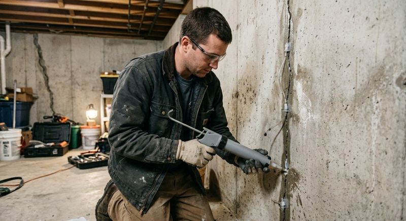 Basement Crack Repair in Reisterstown, MD