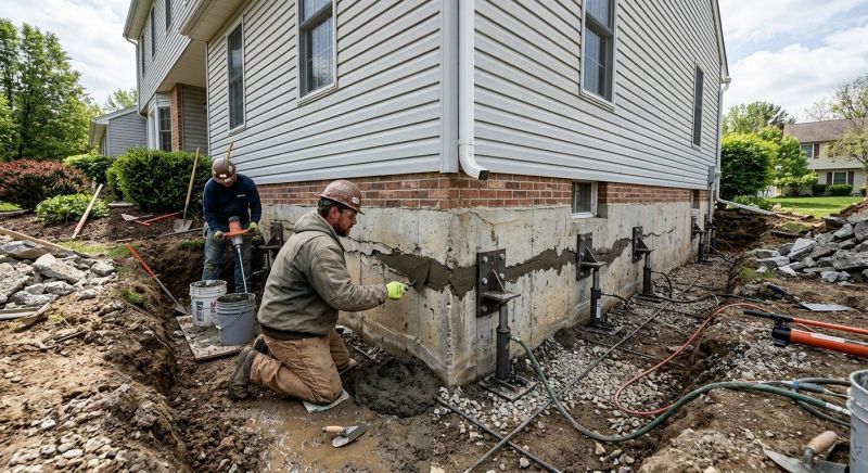 Basement Foundation Repair in Woodbine, MD