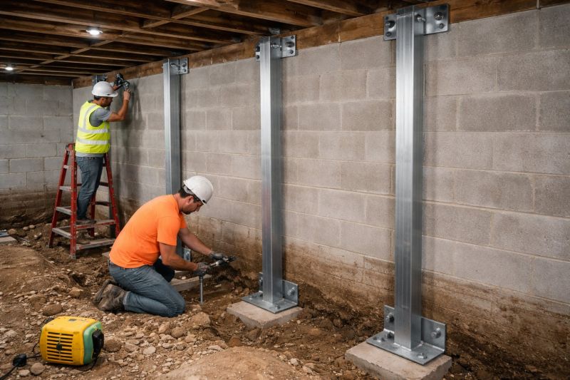 Basement Stabilization in Reisterstown, MD