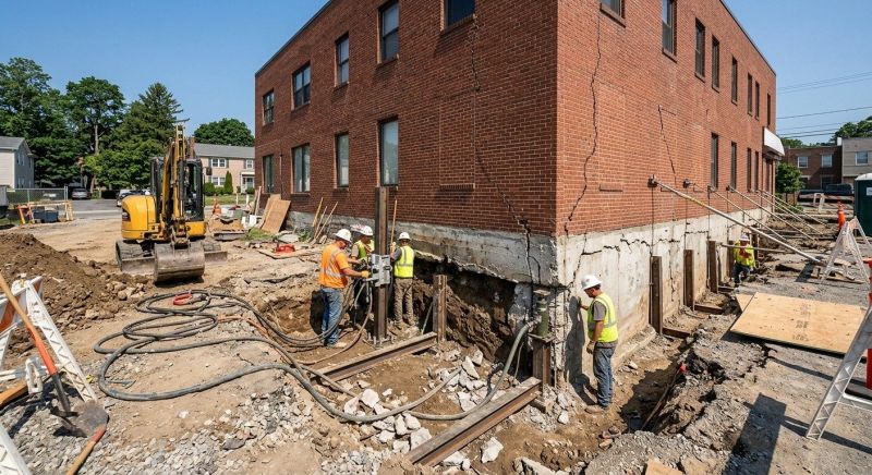 Building Foundation Repair in Glen Rock, PA