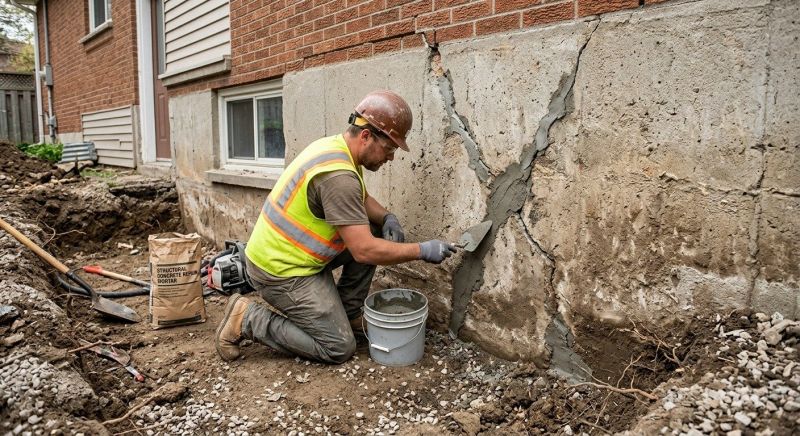 Foundation Crack Repair in Marriottsville, MD