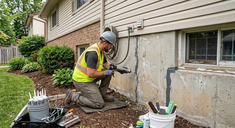 Foundation Crack Sealing in Reisterstown, MD