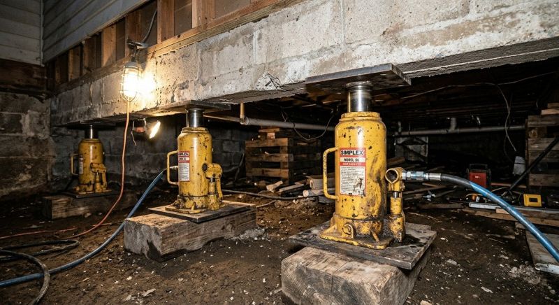 Foundation Jacking in New Freedom, PA