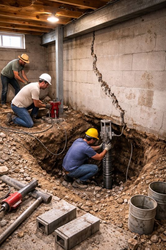 Foundation Structural Repair in Glen Burnie, MD