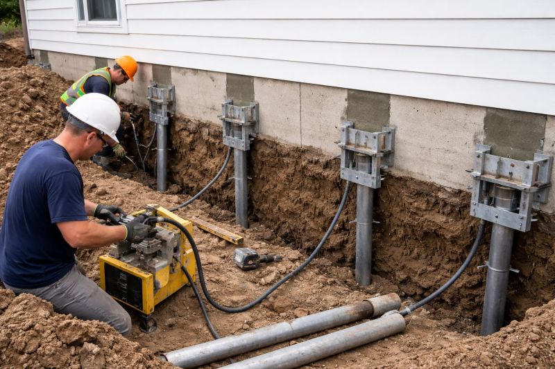 Helical Piers Installation in Reisterstown, MD