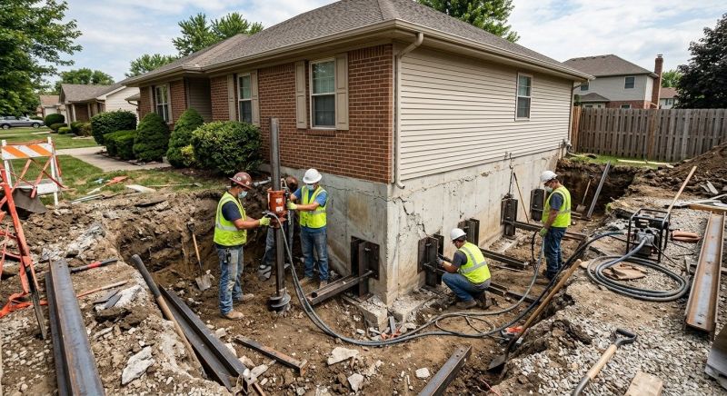 House Foundation Repair in Hanover, MD