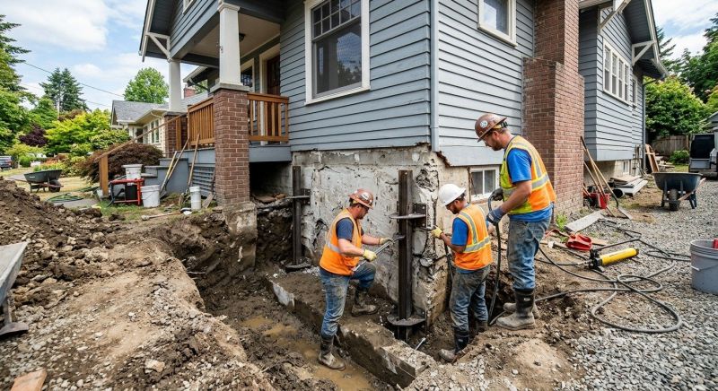 House Foundation Repair in Woodstock, MD