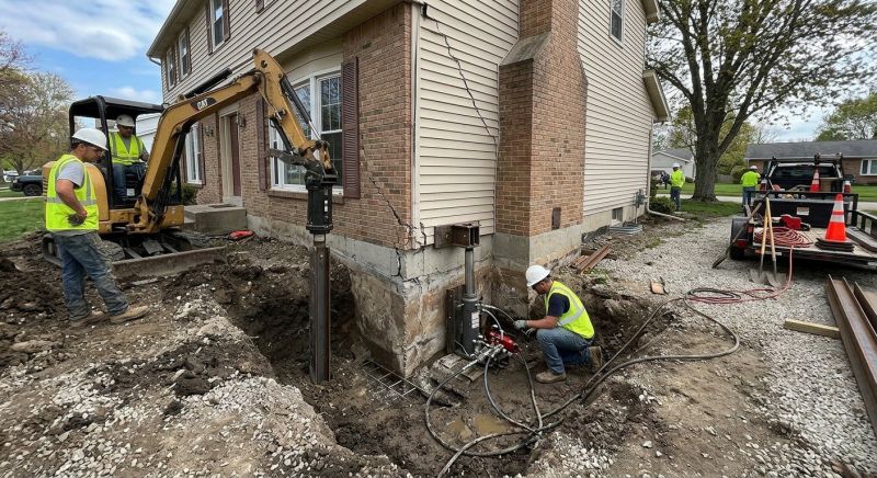 Sinking Foundation Repair in Ellicott City, MD
