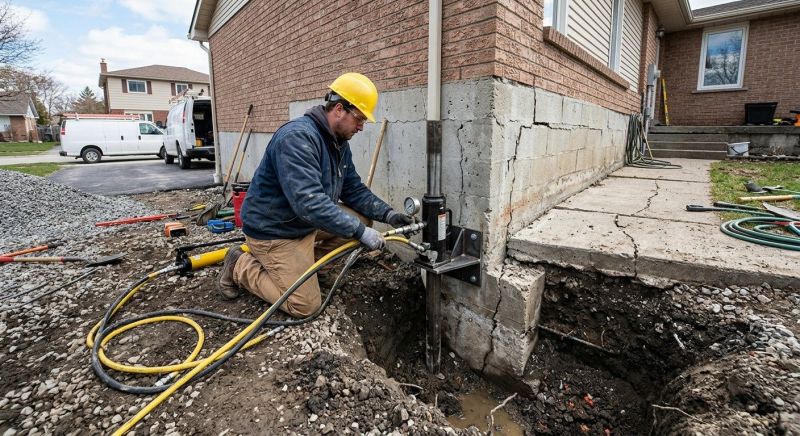 Sinking Foundation Repair in Severn, MD